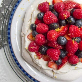 Easy Australian Lemon Berry Pavlova