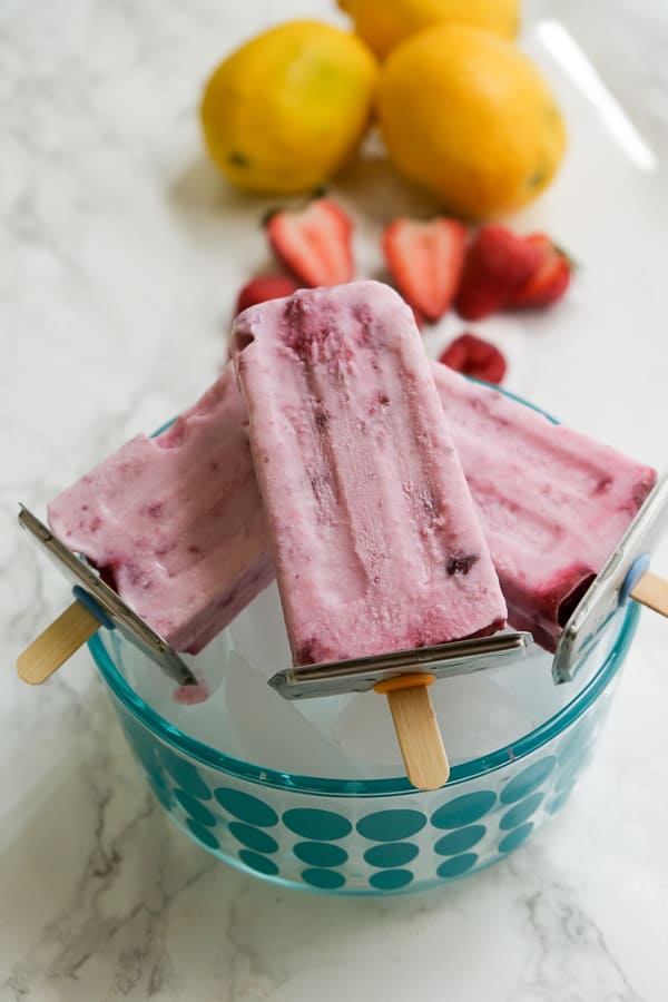 German Rote Grütze ice pops