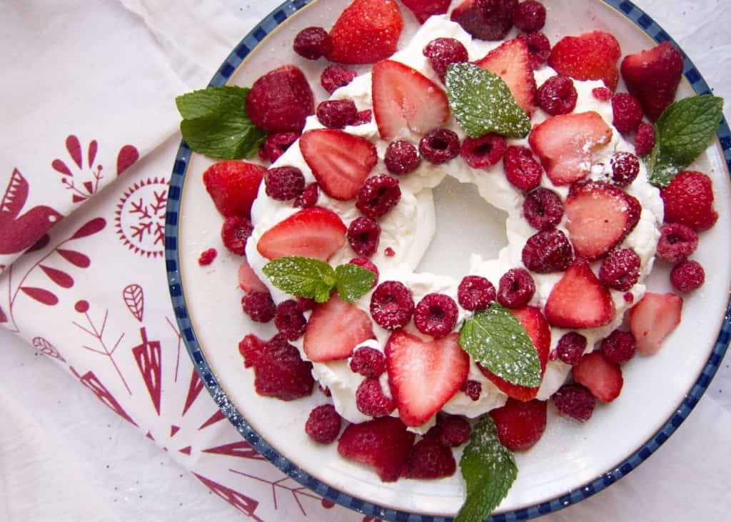 Fruit Pavlova Wreath