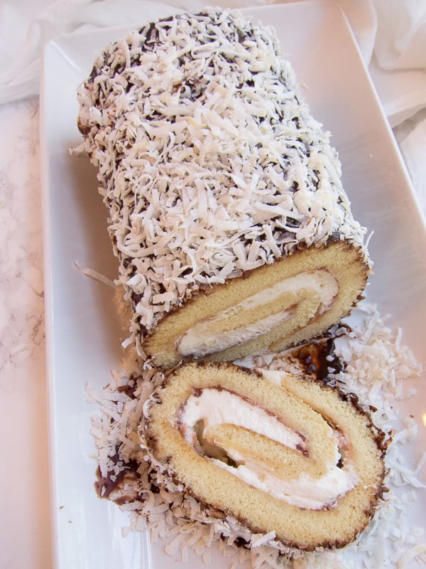 Australian Lamington Roll Cake