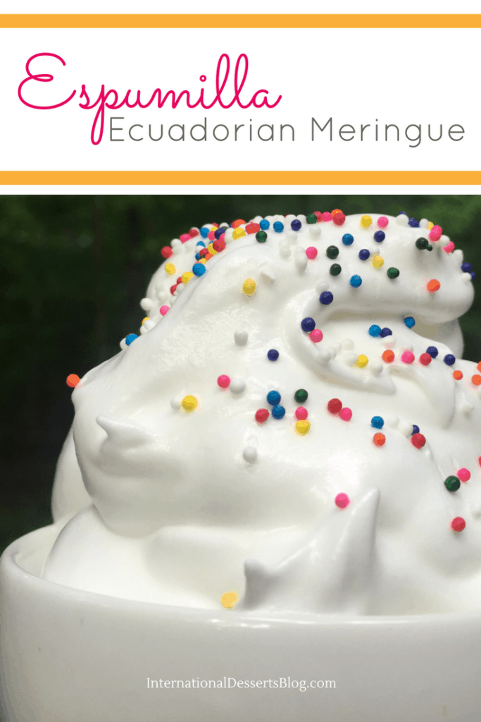 You've got to try Espumilla - a traditional meringue dessert from Ecuador!