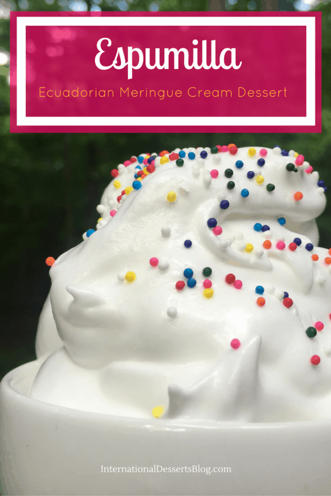 How to make espumilla, a delicious Ecuadorian meringue cream dessert! 