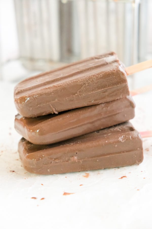 french hot chocolate ice pops 