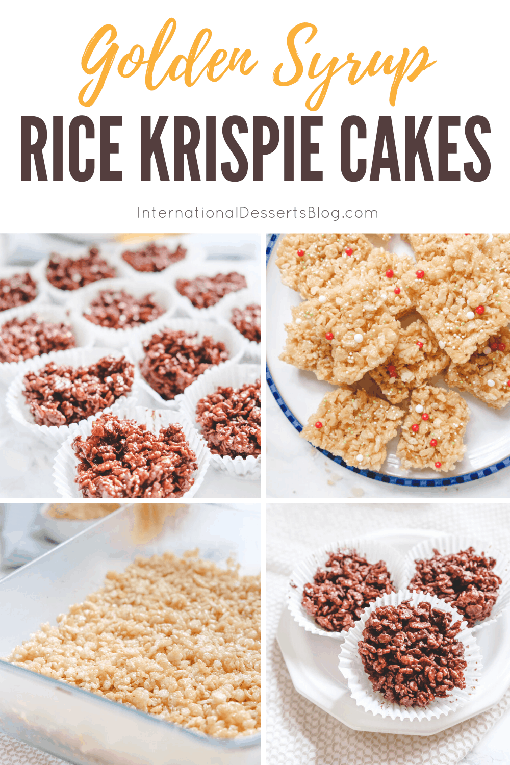 Easy Rice Krispie Cakes with Golden Syrup - International Desserts Blog