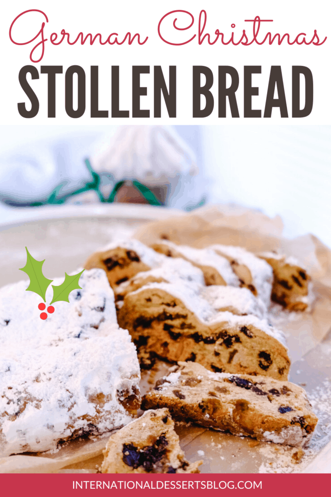 German Christmas Stollen bread