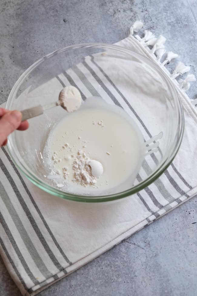 heavy cream and flour