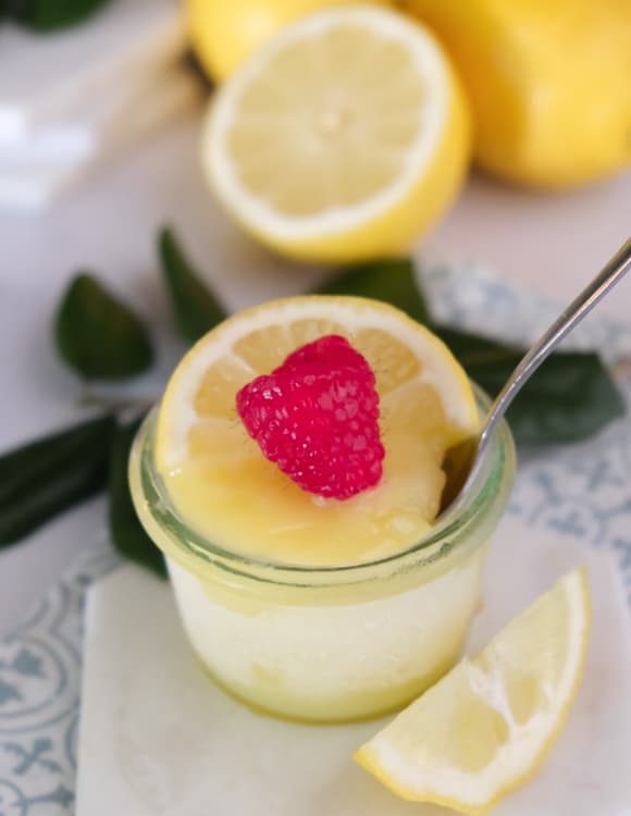 frozen lemon curd dessert