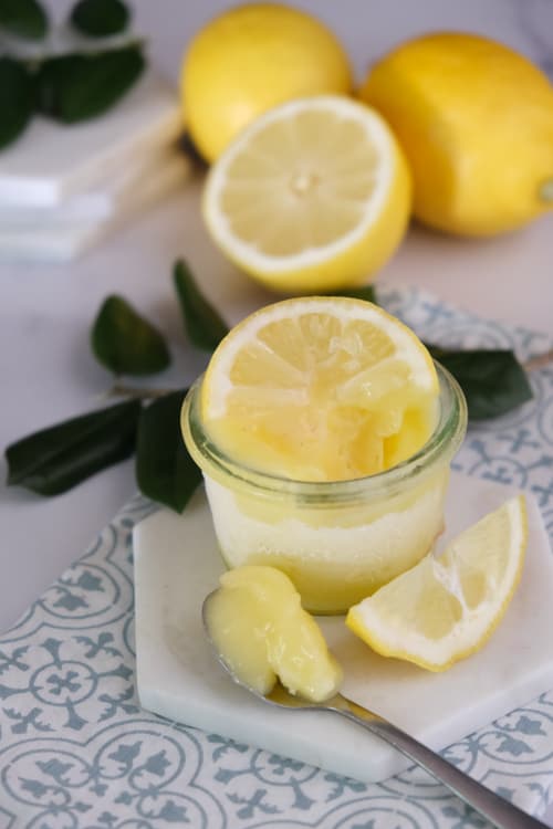 frozen lemon curd dessert