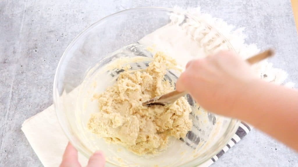 stir dough