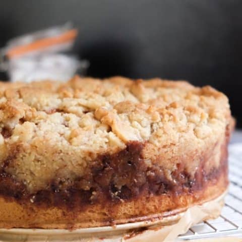 German Apple Cake with Streusel