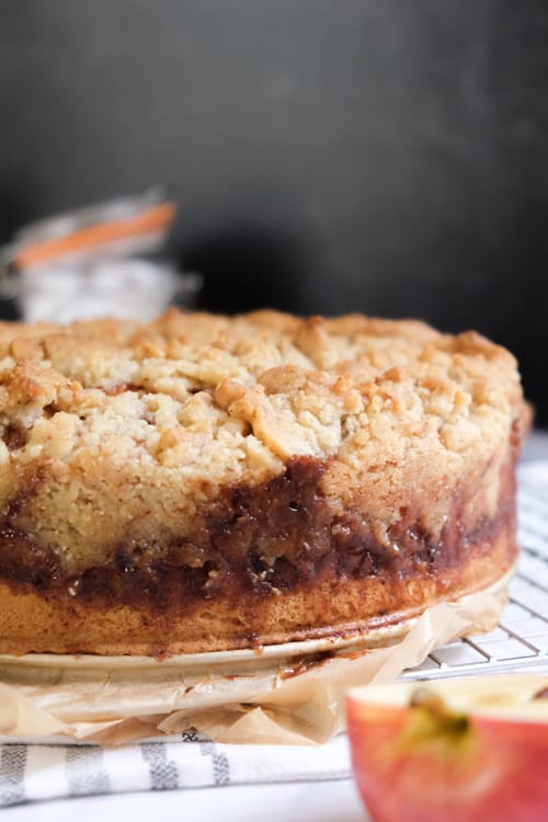 German Apple Cake with Streusel Topping