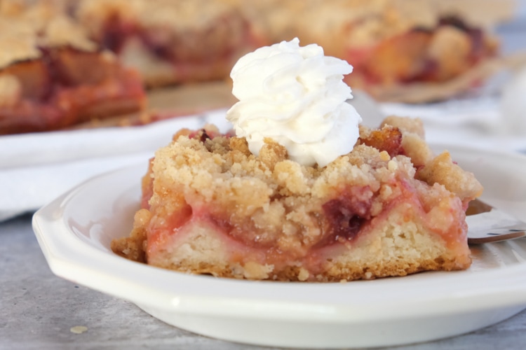 Easy German Plum Cake With No Yeast (aka Zwetschgenkuchen or