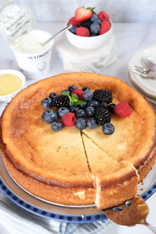 Best German Cheesecake with Quark (Crustless Cheesecake Version)