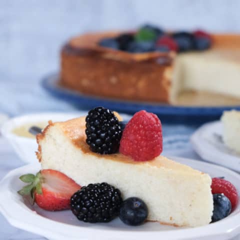 Best German Cheesecake With Quark Crustless Cheesecake Version International Desserts Blog