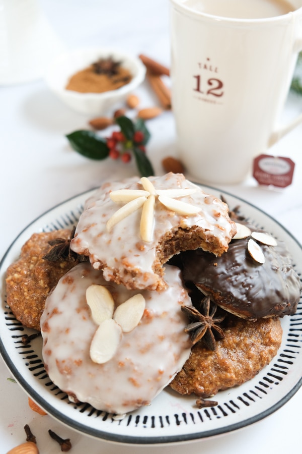 Lebkuchen Cookies or German gingerbread