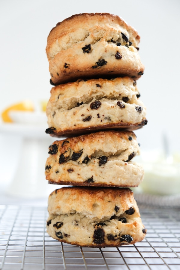 stack of British Currant Scones