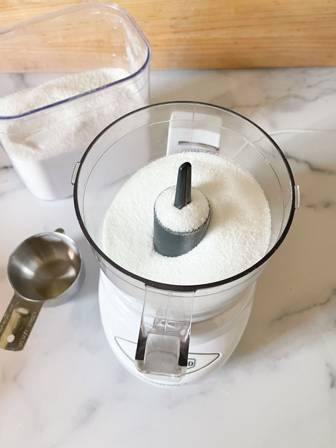 sugar in food processor