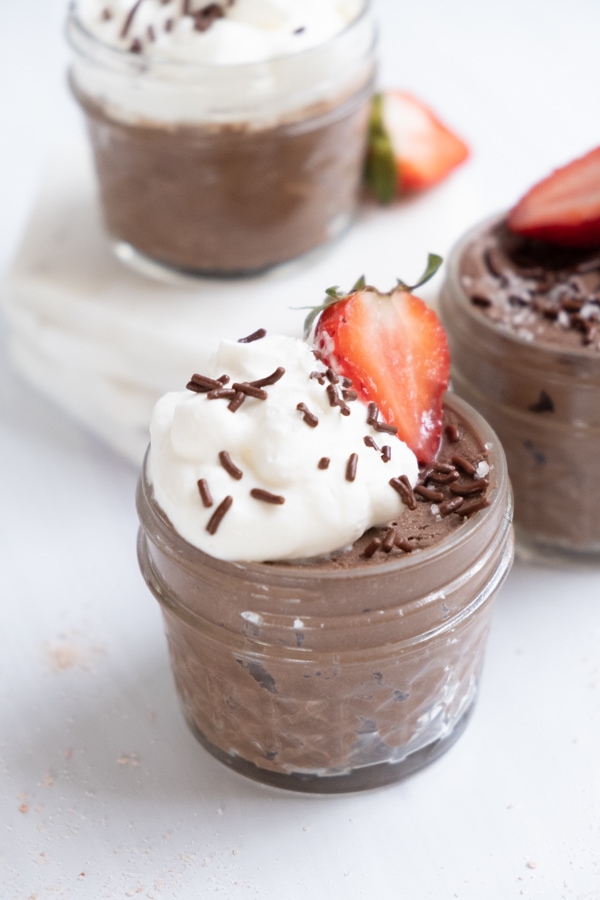 salted chocolate mousse