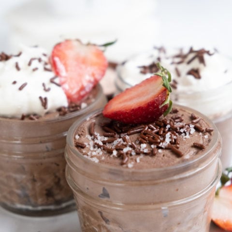 Salted Dark Chocolate Quark Mousse