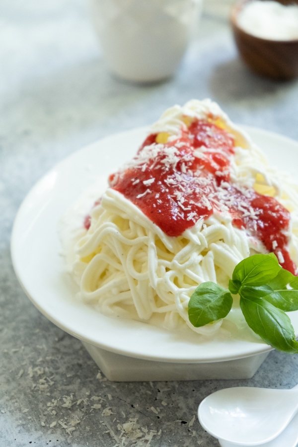 German spaghetti ice cream