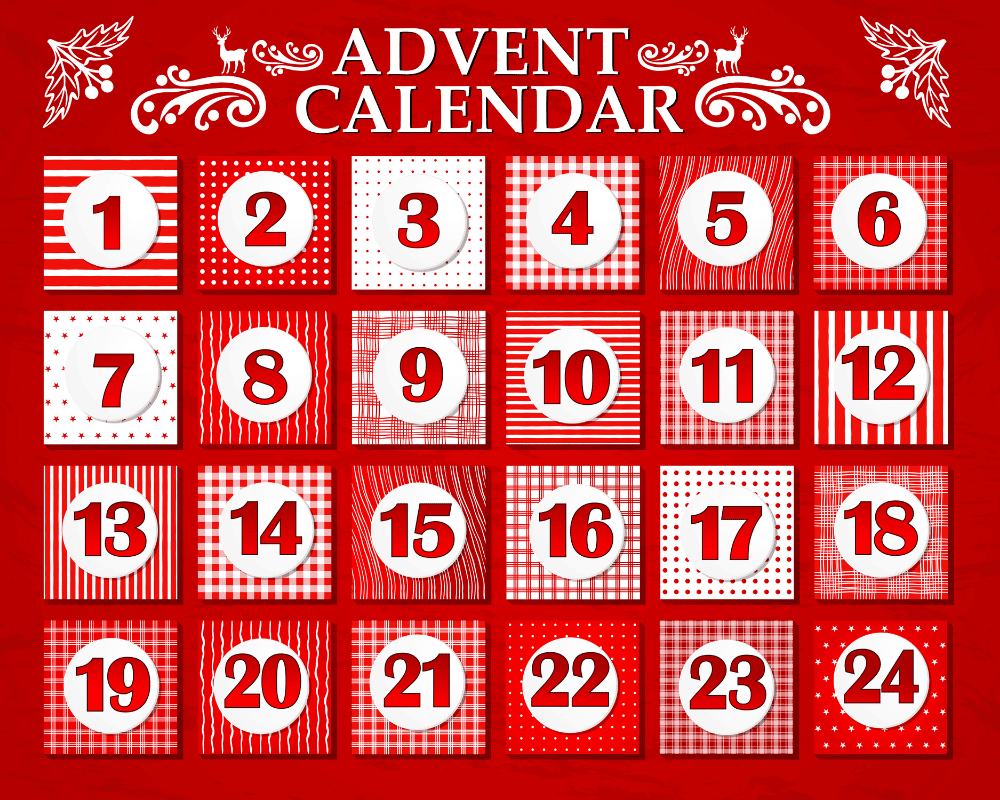 red advent calendar 