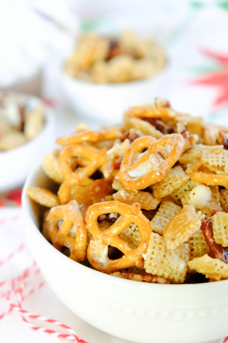 White Chocolate Christmas Chex Mix With Golden Syrup