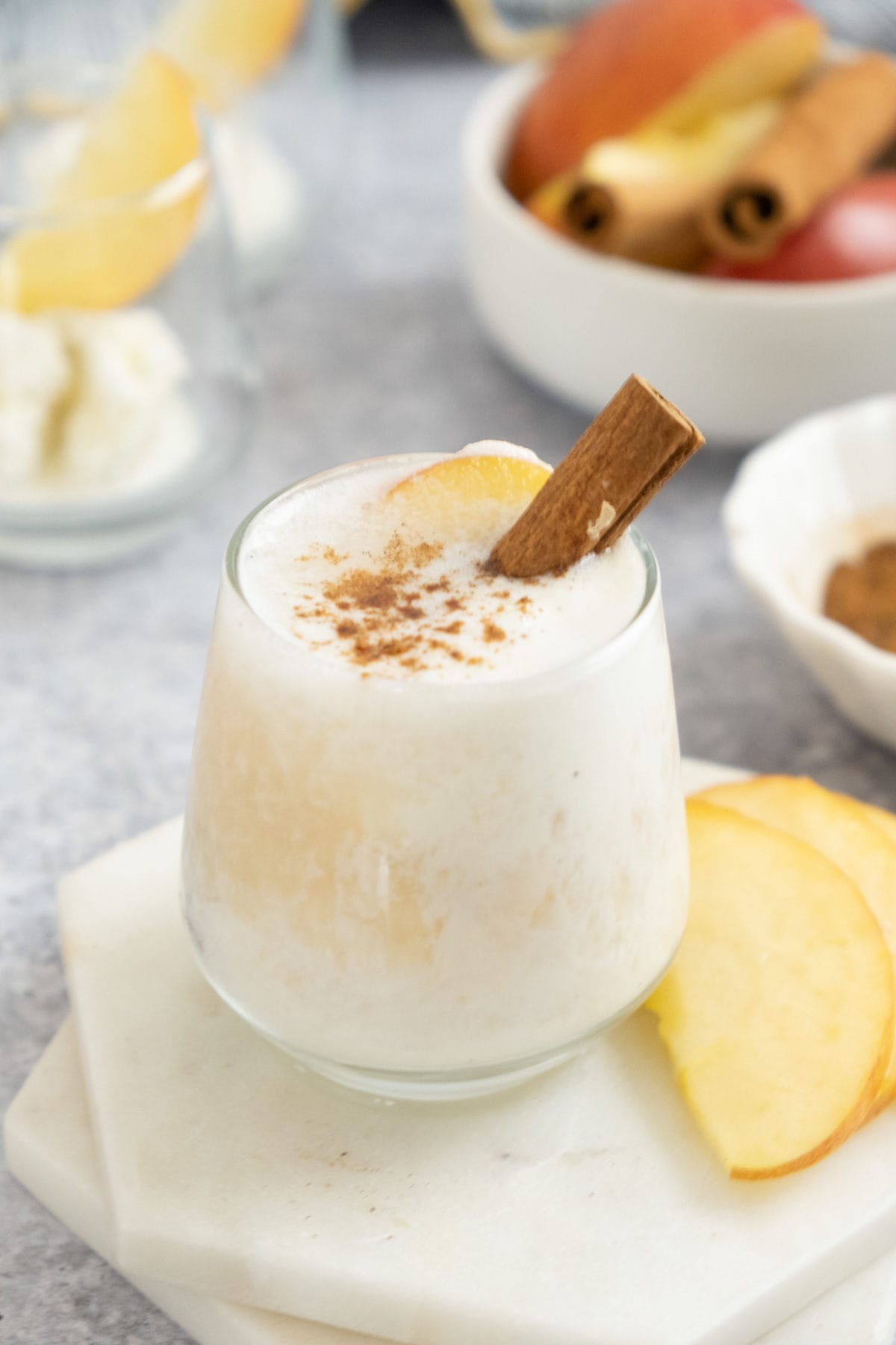 quick apple pie shot with warming spices