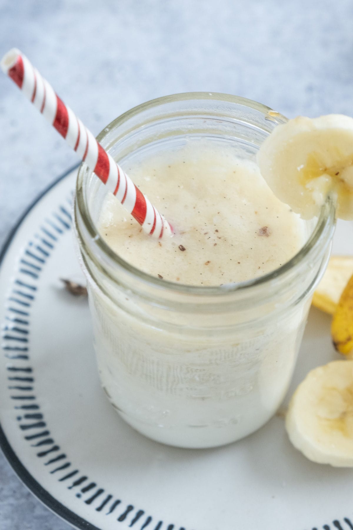 Korean banana milk with vanilla sugar