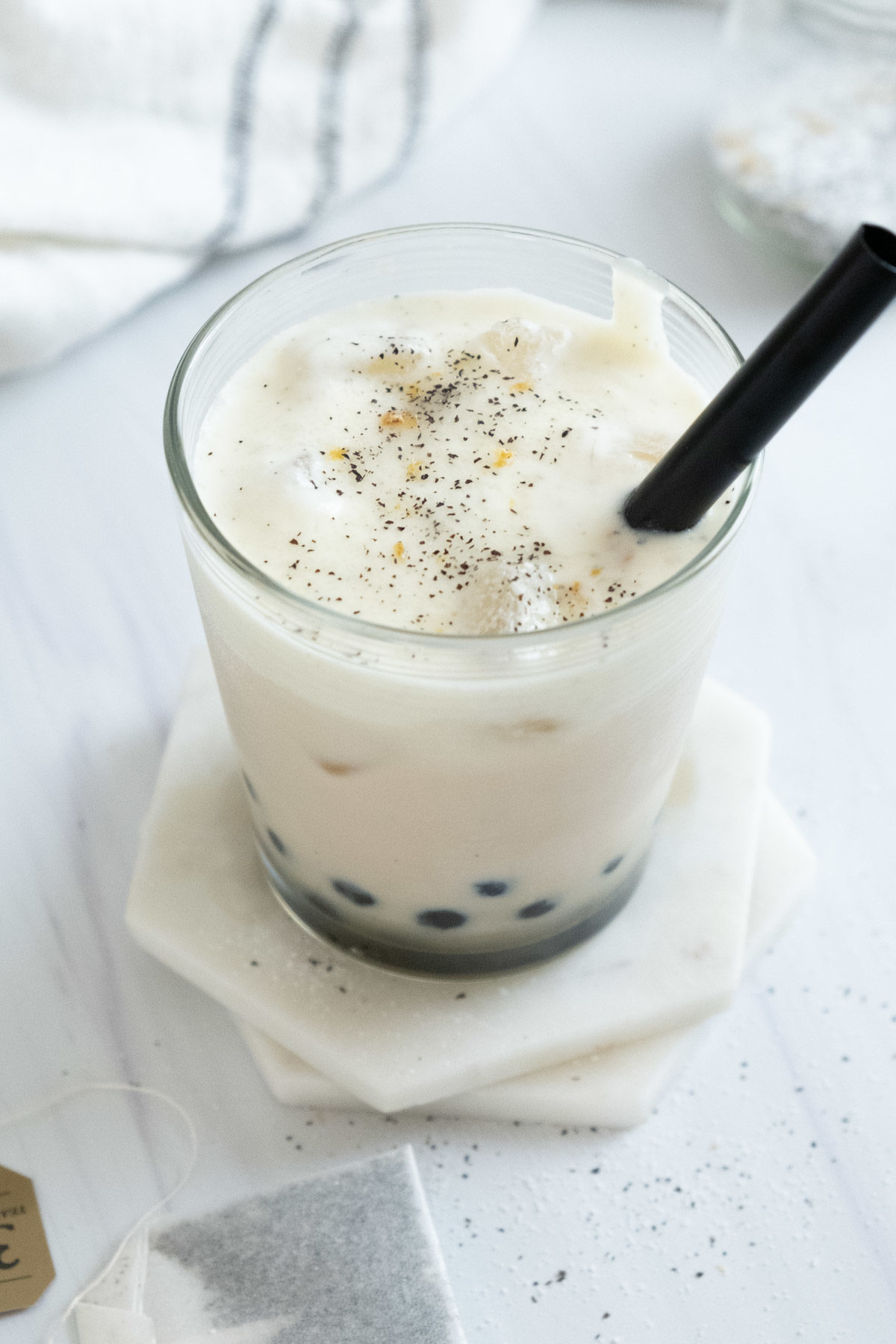 iced earl grey boba tea 