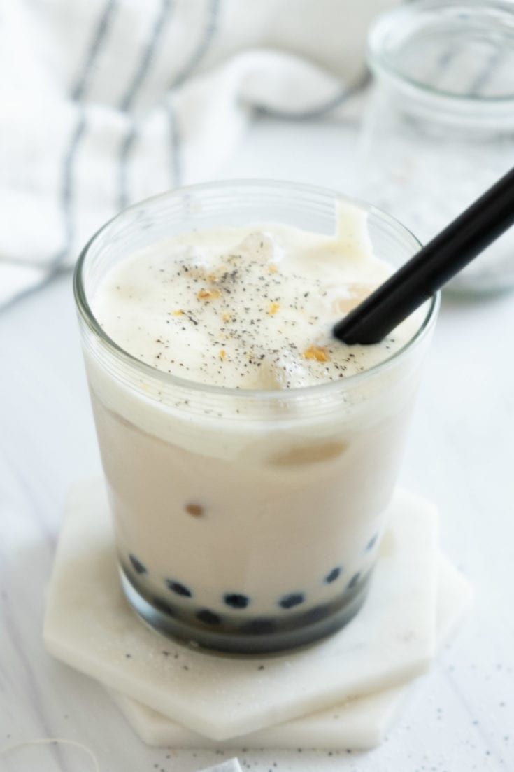 Iced Earl Grey Milk Tea (Bubble Tea) 