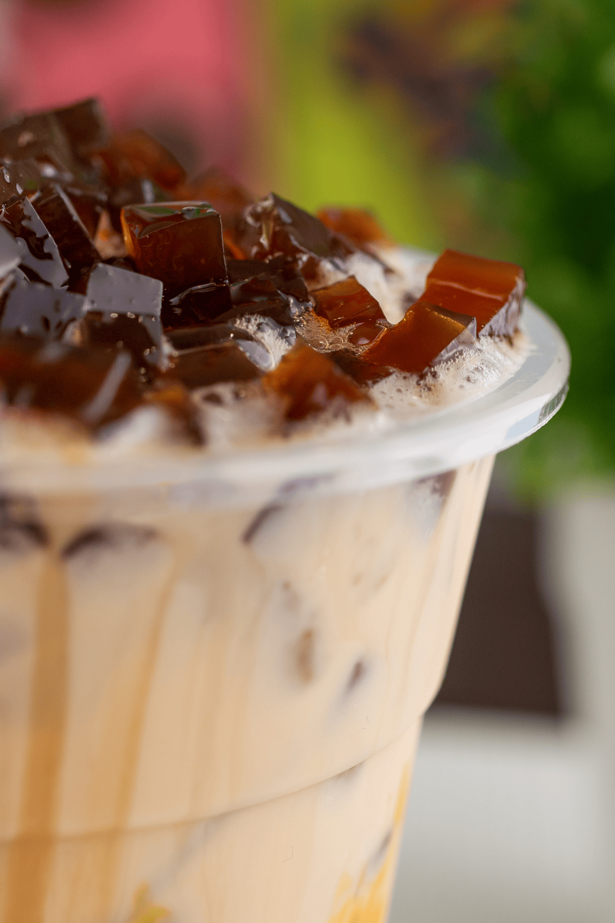 bubble tea with topping 