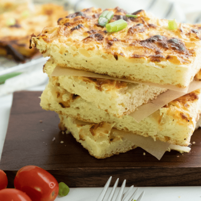 Zwiebelkuchen vom Blech (Savory German Onion Cake)