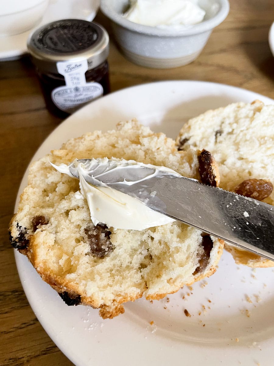 scones and clotted cream