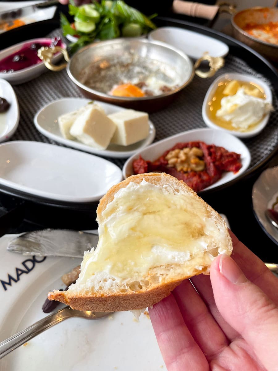 turkish bread with honey